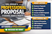 develop a professional proposal for business, grants, and projects