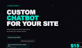add a custom chatbot to your website to answer faqs