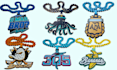 custom 3d hype chain pendant, cuban chain, logo jewelry, stl 3mf for 3d printing