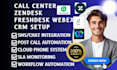 setup callcenter webex freshdesk ringex bitrix24 zohodesk zendesk liveagent crm