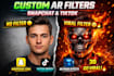 create ar snapchat filter 3d vtuber avatar filter lens studio arkit ar filter