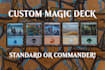 create a high quality custom art magic the gathering deck