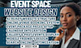 event space website venue booking website party hall website wordpress website
