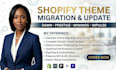 shopify theme migration, update shopify theme dawn, prestige, minimog, impulse