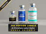 make premium supplement product bottle label design