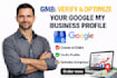 create gmb, verify, and optimize your google my business profile