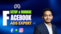 setup and manage facebook ads, pixel and meta ads campaign setup