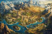 create a jaw dropping fantasy, board game, or dnd map