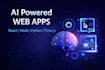 build full stack web app with ai, ml and modern UI