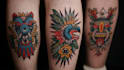create a rad traditional tattoo design