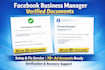 manage, fix, and provide facebook business manager services