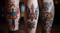 create custom logo old school traditional tattoo design