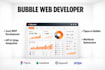 design bubble io ui ux, convert figma to bubble, build responsive bubble website