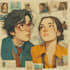 draw couple portrait illustration