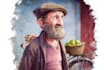 make old man watercolor portraits for you