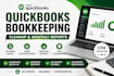 do quickbooks bookkeeping and clean up books for start up businesses
