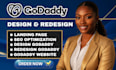 godaddy website design godaddy website redesign develop godaddy website design