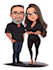 do couple caricature illustration for you