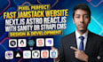 build a fast jamstack nextjs astro reactjs website with sanity or strapi cms