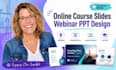 create online course slides, webinar coaches training ppt presentation design