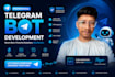 develop custom telegram bot with automation and API integration