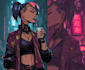 create futuristic cyberpunk character illustrations
