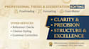 proofread and edit thesis, dissertations and research papers