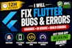 fix flutter app crashes and gradle errors within 12h