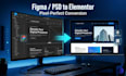 design wordpress elementor website, theme development, and figma conversion