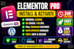 install elementor pro with license on wordpress website