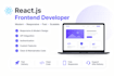 develop responsive react js frontend websites and web applications