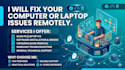 fix your computer laptop issues remotely