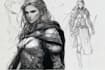 sketch fantasy character concept art