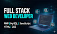 build a full stack website using PHP, mysql, javascript, HTML and CSS