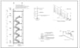 design 2d staircase detail drawing in autocad with dimensions