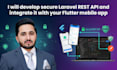 develop secure laravel rest API and integrate it with your flutter mobile app