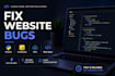 fix python bugs in your website