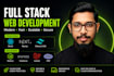 develop a modern full stack website with node js, laravel, react, next js