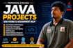develop java mini projects and fix bugs with explanation