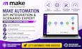 setup make com automation, fix make com scenario, api integration