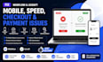 fix webflow ucraft moble bug speed issue checkout fail payment fix webste seo