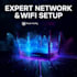 set up and configure your network, router, or wifi for optimal performance