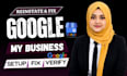 setup google my business, fix disabled gbp  optimize your profile