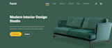 design a modern furniture website using HTML CSS bootstrap
