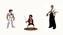 pixel art character design, pixel animation, pixel art animation, sprite sheet