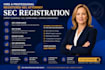 handle the sec registration process, do edgar filing