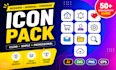 design modern icon pack for app, website and UI UX