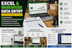 manage inventory data in excel, google sheets, or erp