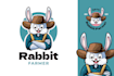 do high quality modern attractive rabbit logo