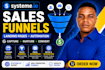 build high converting systeme io sales funnels and landing pages